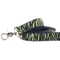 Wild Stripes Green Velvet Essential Dog Leash