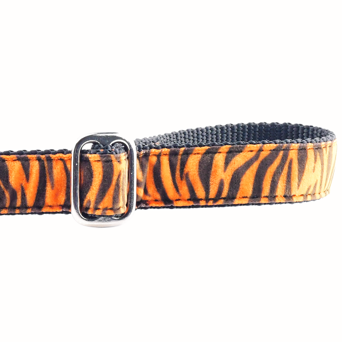 Wild Stripes Orange Velvet Essential Dog Leash