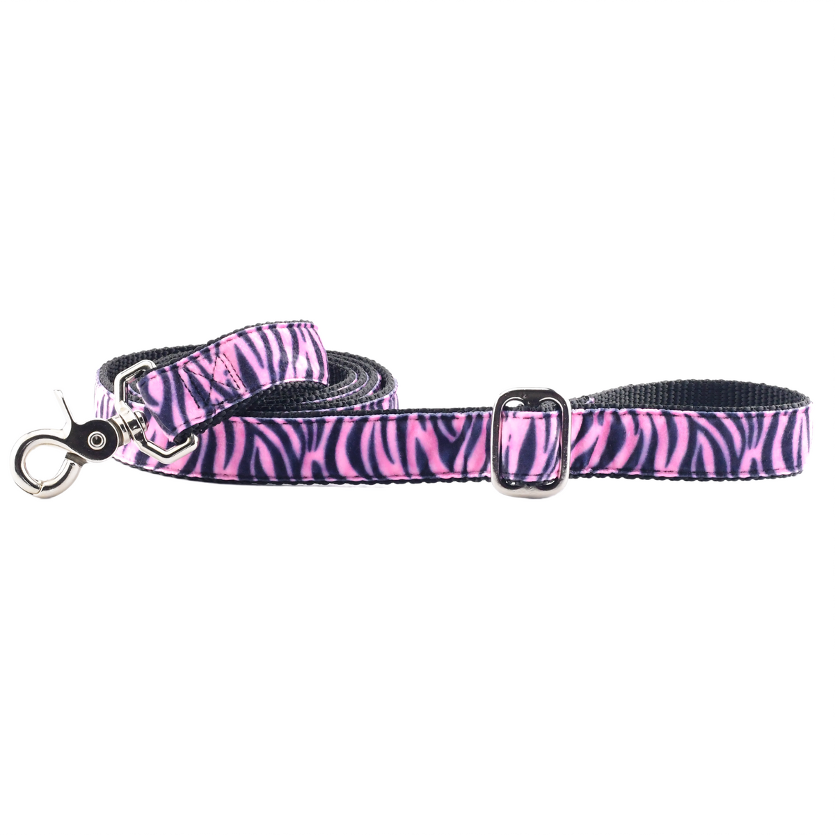 Wild Stripes Pink Velvet Essential Dog Leash