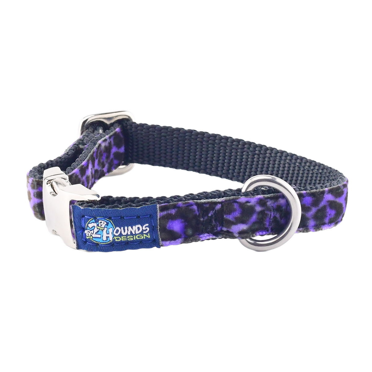 Wild Kitty Purple Velvet Essential Dog Collar