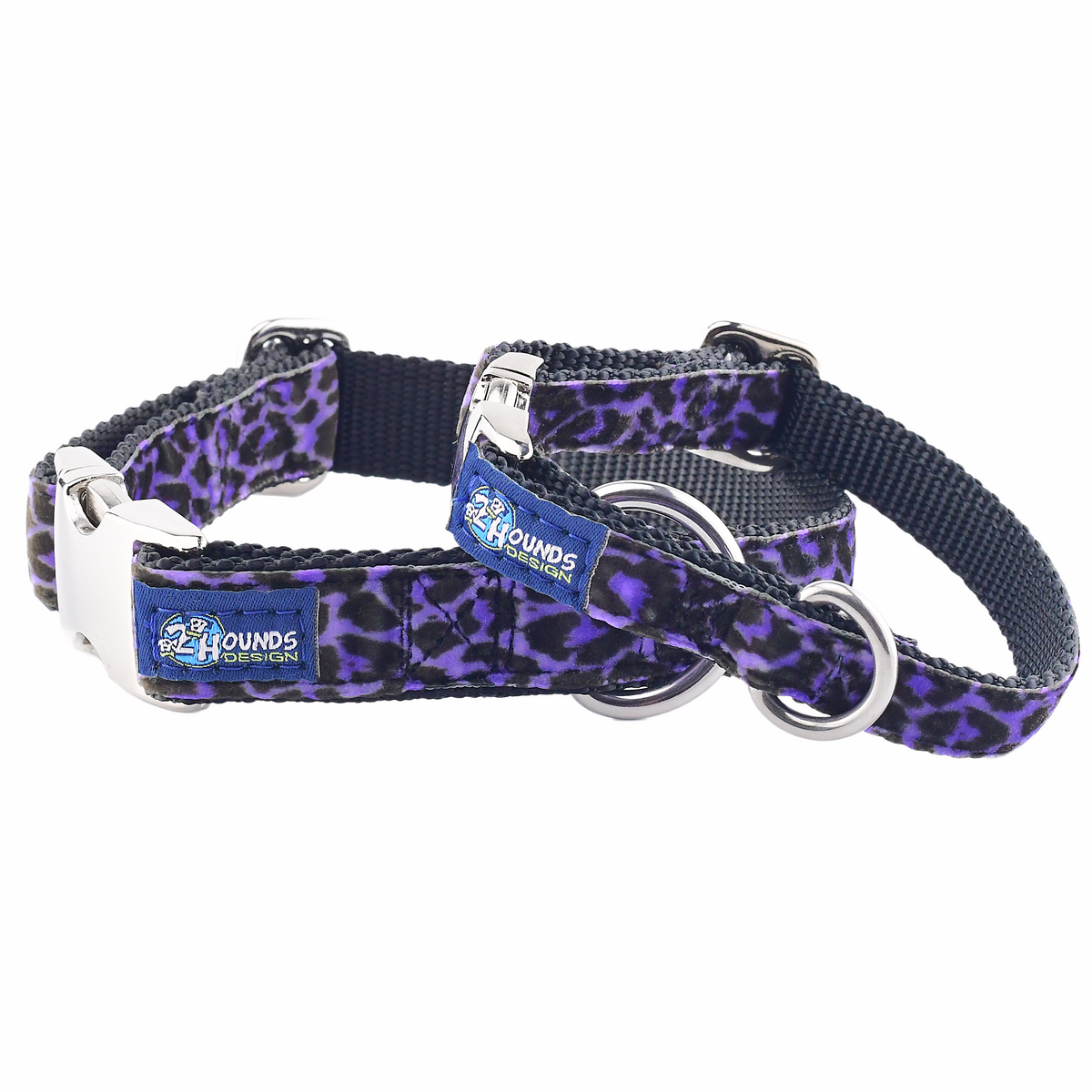 Wild Kitty Purple Velvet Essential Dog Collar