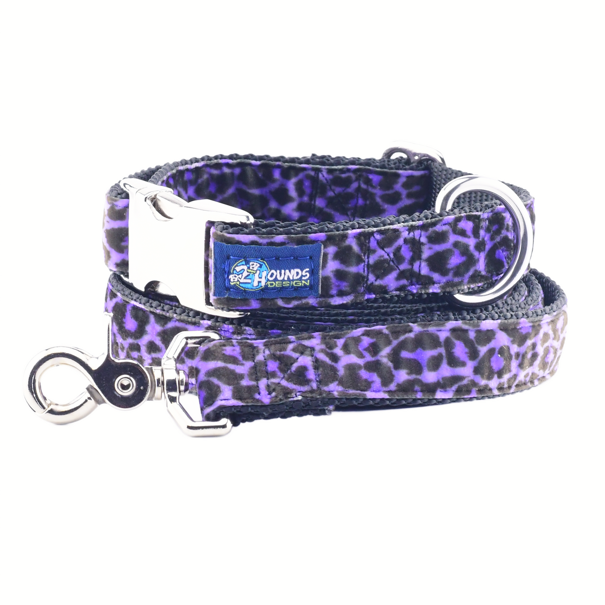 Wild Kitty Purple Velvet Essential Dog Collar