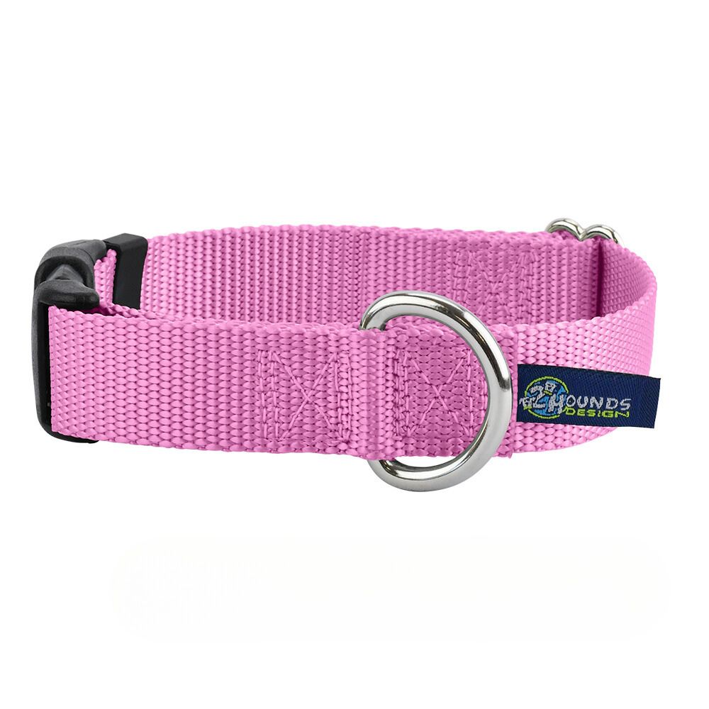1 Inch Wide Nylon Dog Collar With Side Release Buckle – Adjustable, Made In USA – Multiple Colors