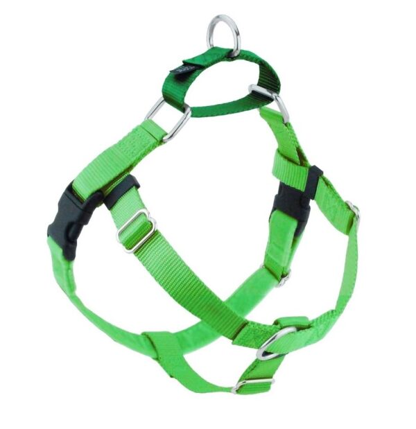 Neon Green Freedom No-Pull Dog Harness Hounds Design