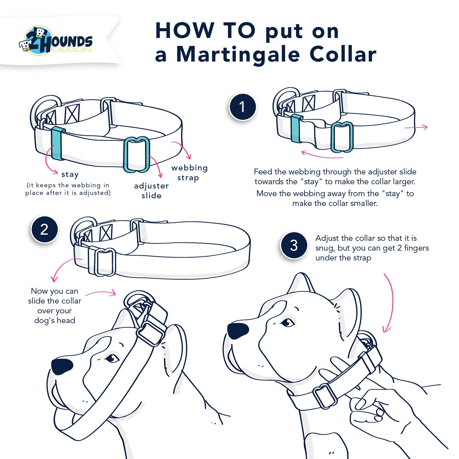 Anais - luxury, royal style, dog collar - by Marc Petite